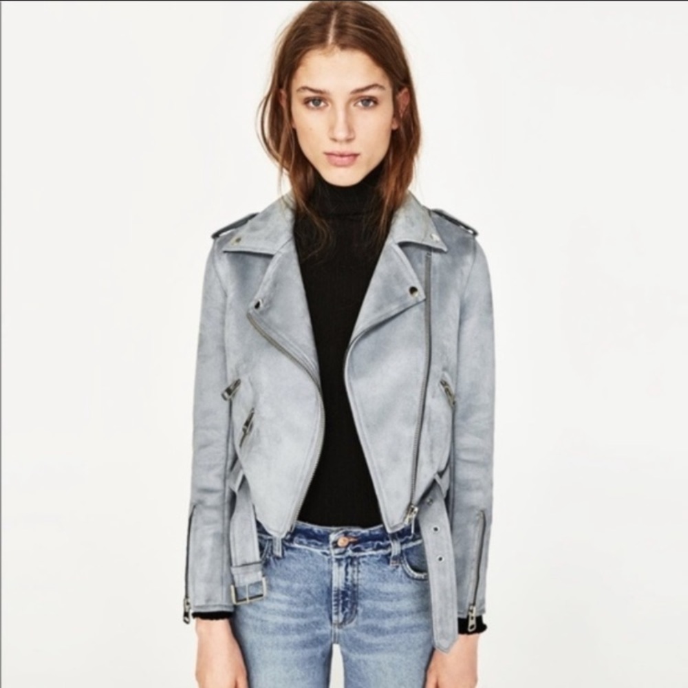 Suede Zara Moto Jacket